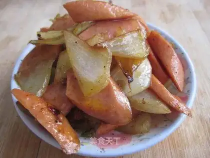 Sausage with onions