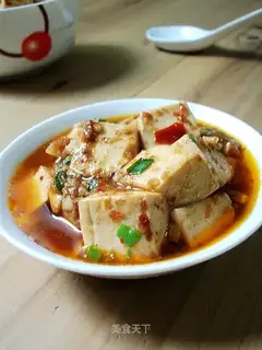 Boiled spicy tofu