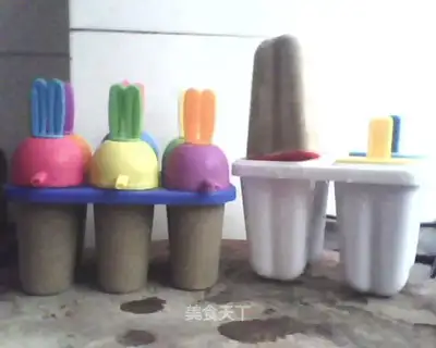 Green bean paste popsicles