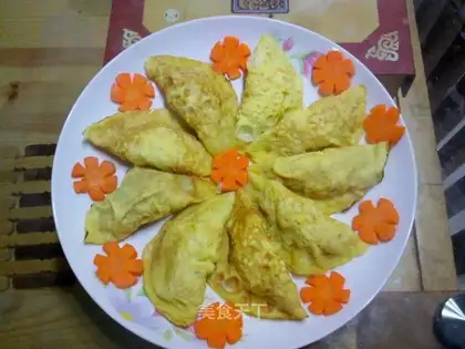 Egg wrapped mushroom