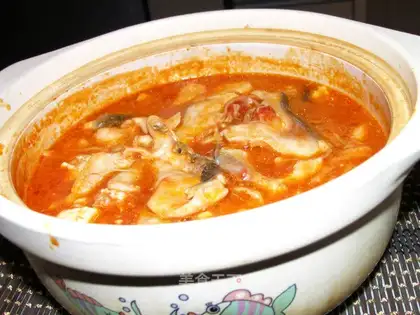 Tomato bean pudding fish
