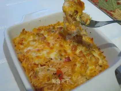 Sicilian shrimp baked rice