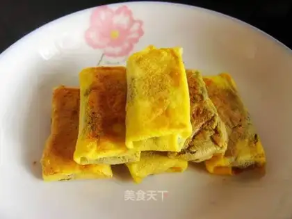Purple potato omelet