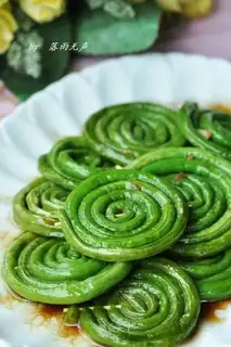 Bean rolls in oyster sauce