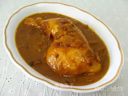 Stewed chicken legs with three flavors