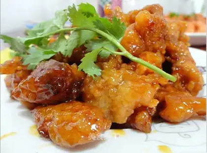 Iced sweet and sour pork