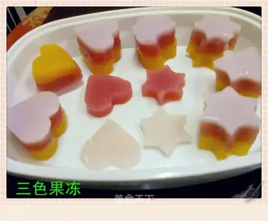 three-color jelly