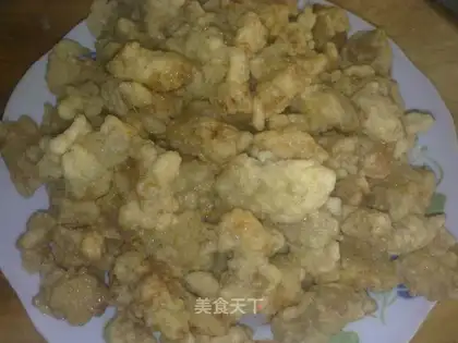 fried pork section in green sauce