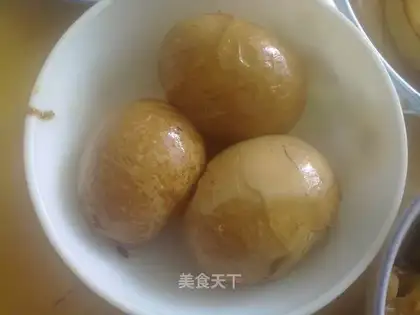 Quick braised eggs