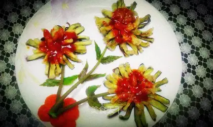 Chrysanthemum eggplant