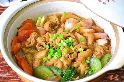 Onion large intestine pot