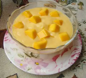 Mango yogurt milkshake