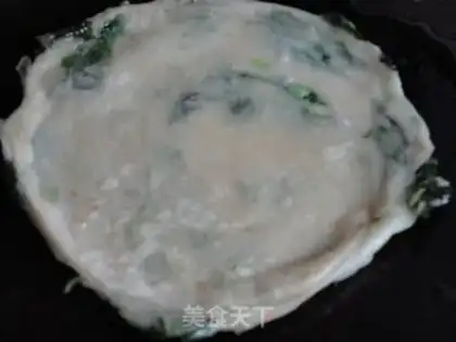 Make Chinese toon pancake with scallion oil step 5