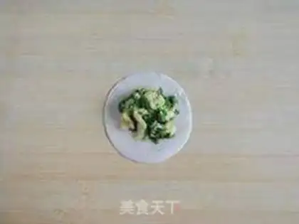 Make skirt leek dumplings step 5