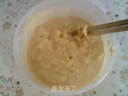 Make Leek egg cake step 3