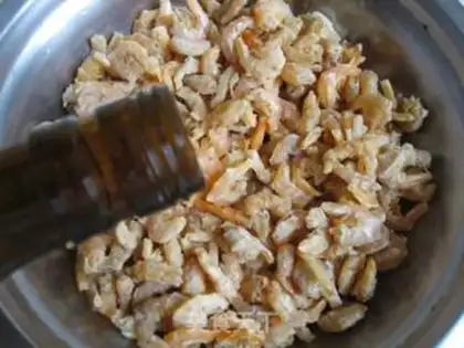 Make Vegetarian three delicacies dumplings step 2