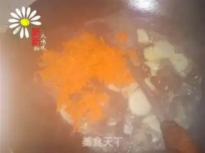 Make fried three vegetables step 6