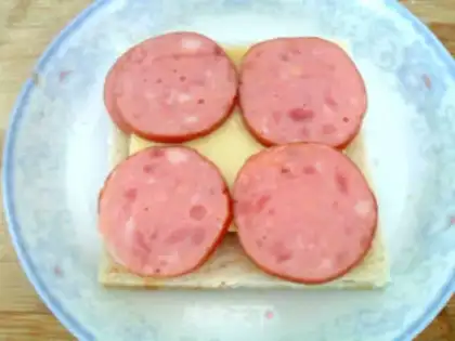 Make Double cheese toast step 7