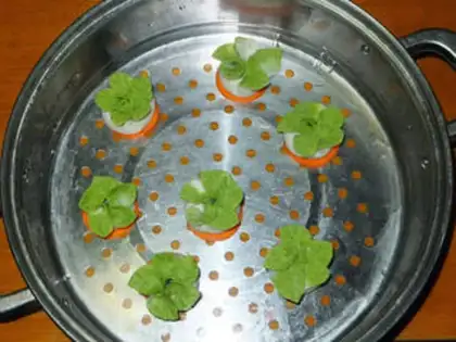 Make steamed dumplings with steamed cabbage step 8