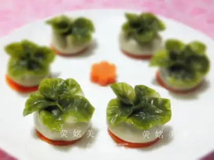 Make steamed dumplings with steamed cabbage step 10