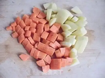 Make Curry potato chicken rice step 0