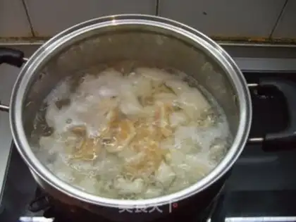 Make Horseshoe pear orange water step 4