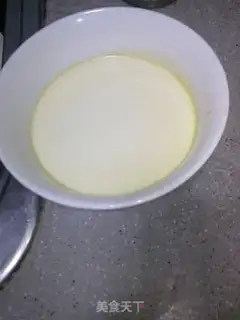 Make milk egg pudding step 1
