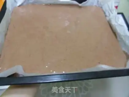 Make Giraffe cake roll step 15