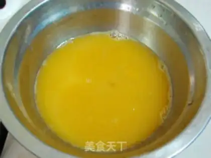 Make tender tofu egg step 1