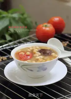 Make Tomato, soybean and pig skin soup step 9