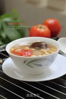 Make Tomato, soybean and pig skin soup step 10