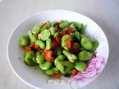 Make Olive vegetable mixed with broad beans step 7