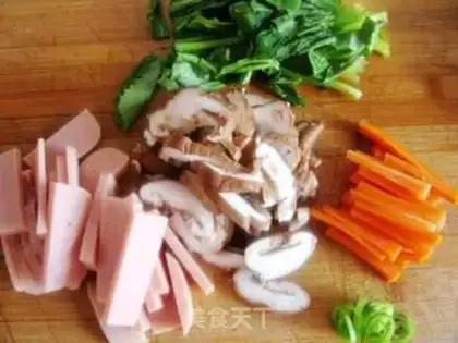 Make fried rice cake step 2