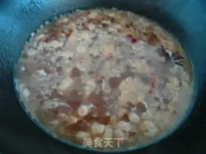 Make Noodles with diced pork and diced pork step 5