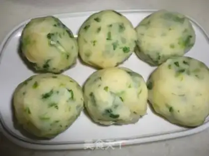 Make Chinese toon mashed potatoes step 6