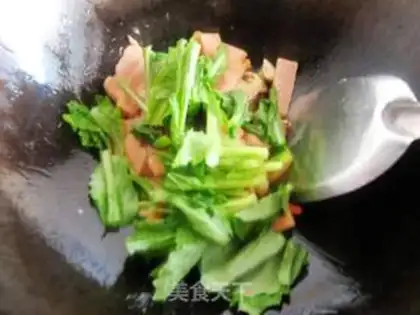 Make fried rice cake step 8
