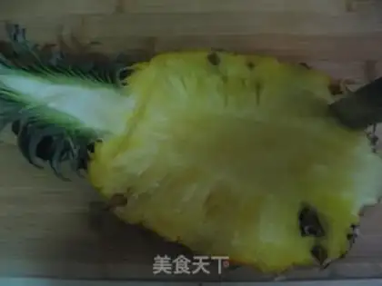 Make Pineapple ribs boat step 2