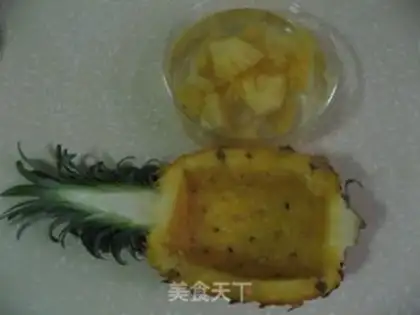 Make Pineapple ribs boat step 3