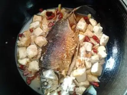 Make Carp tofu step 4
