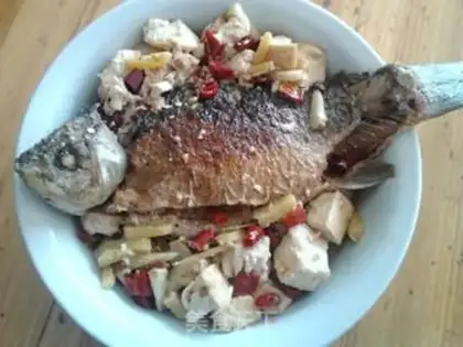 Make Carp tofu step 5