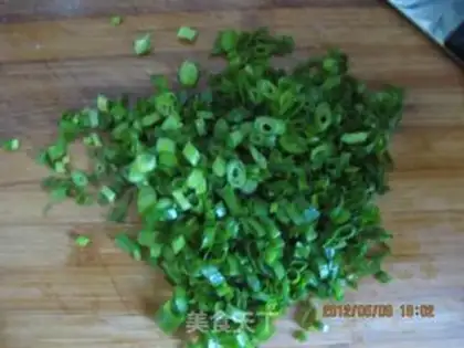 Make Steamed noodles with alfalfa step 6