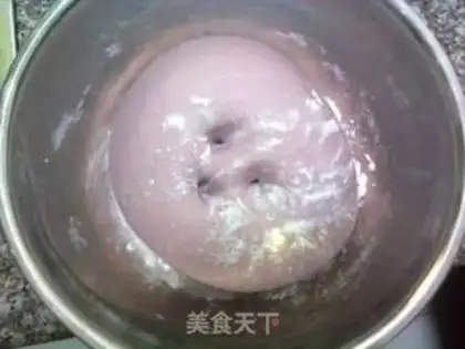 Make Mulberry rose steamed buns step 4