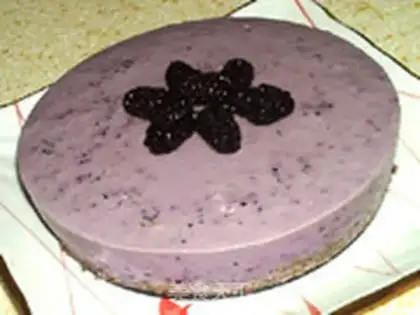 Make Frozen mulberry cheese step 20