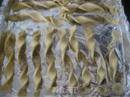Make Sesame sugar pastry cookie stick step 7