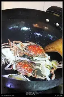Make Flower crab and raw land soup step 2