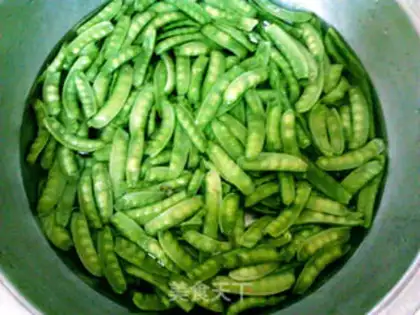 Make stir-fried peas step 0