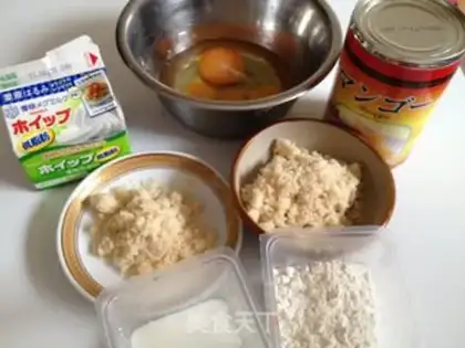 Make Mango cake roll step 0
