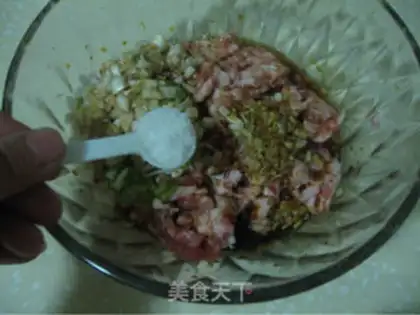 Make Fennel pork dumplings step 4