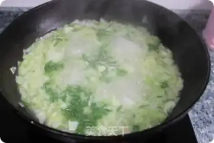 Make Cooking dumplings with cabbage step 13