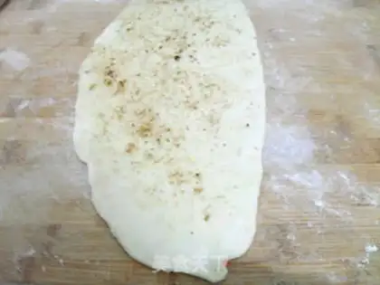 Make Crispy and chopped green onion cake step 13